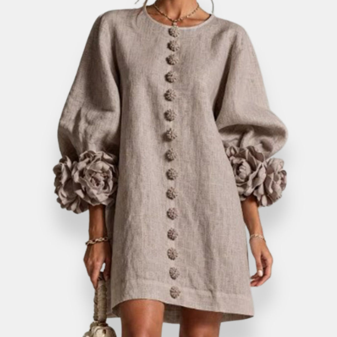 Falvicci - Floral embossed dress