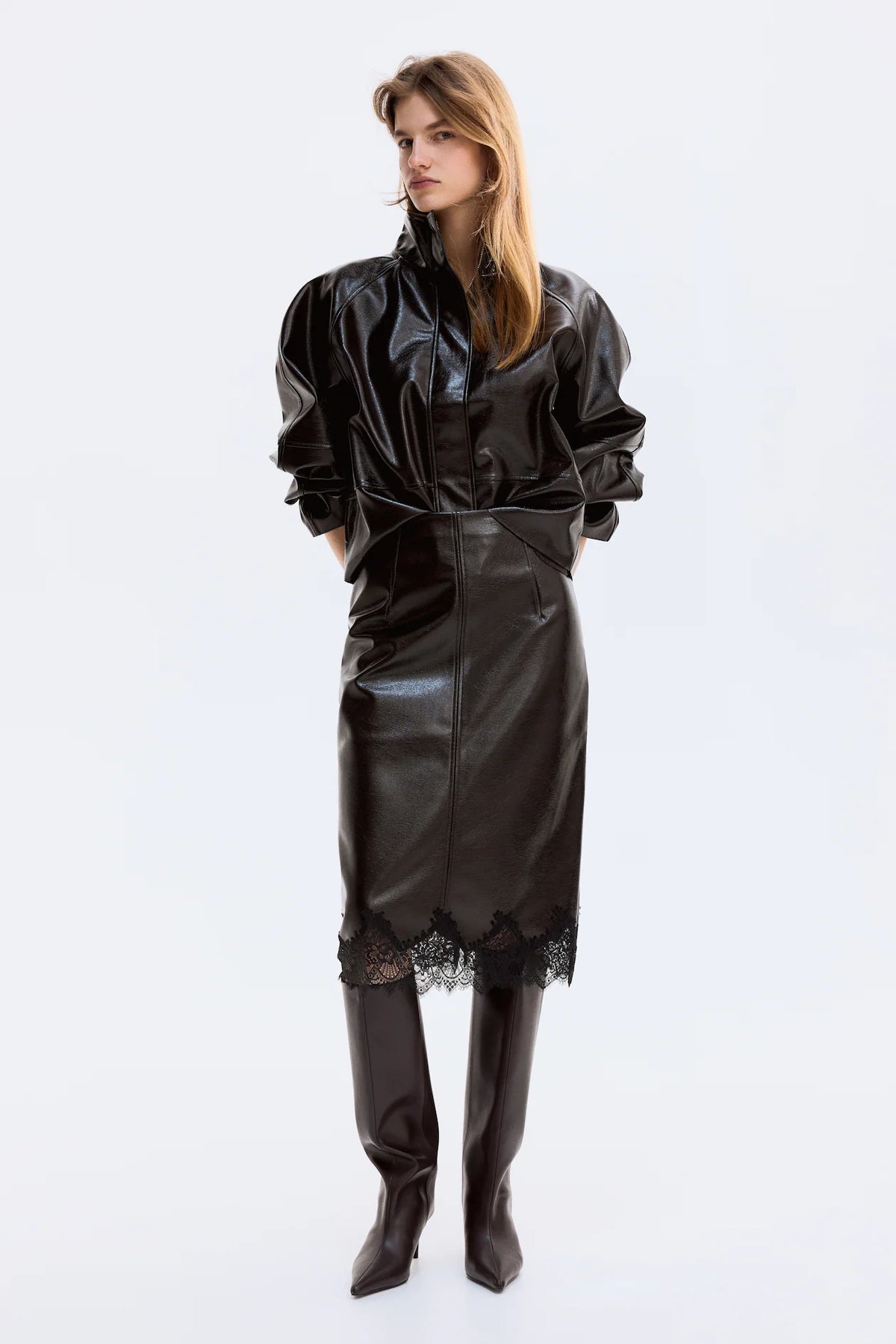 Falvicci - Leather Skirt