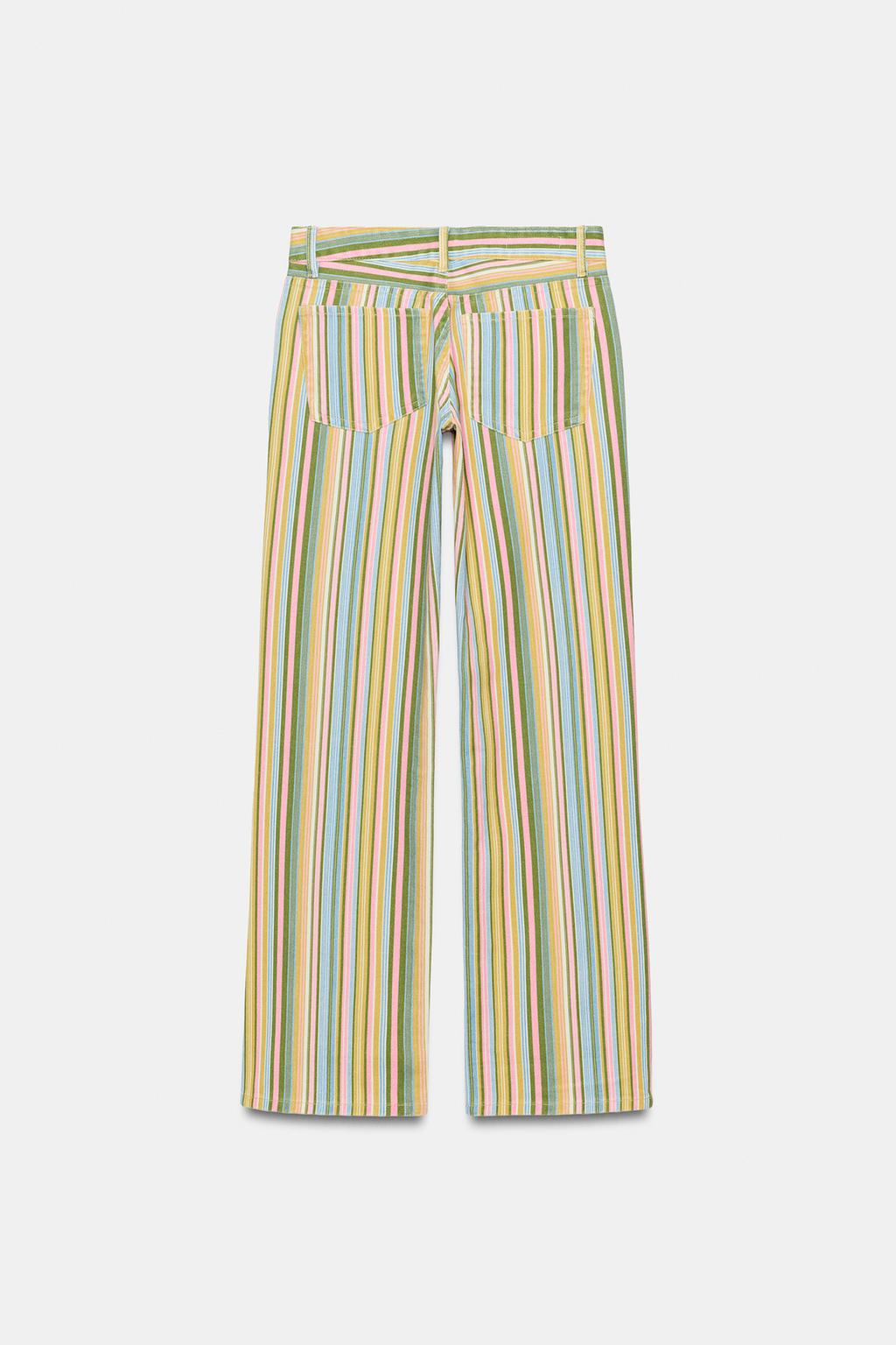 Falvicci - TRF Low - Rise Striped Wide-Leg Jeans