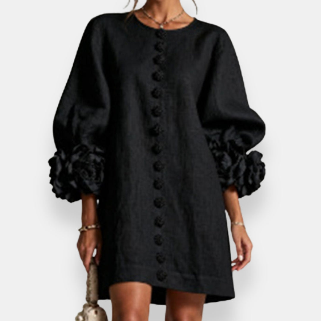 Falvicci - Floral embossed dress