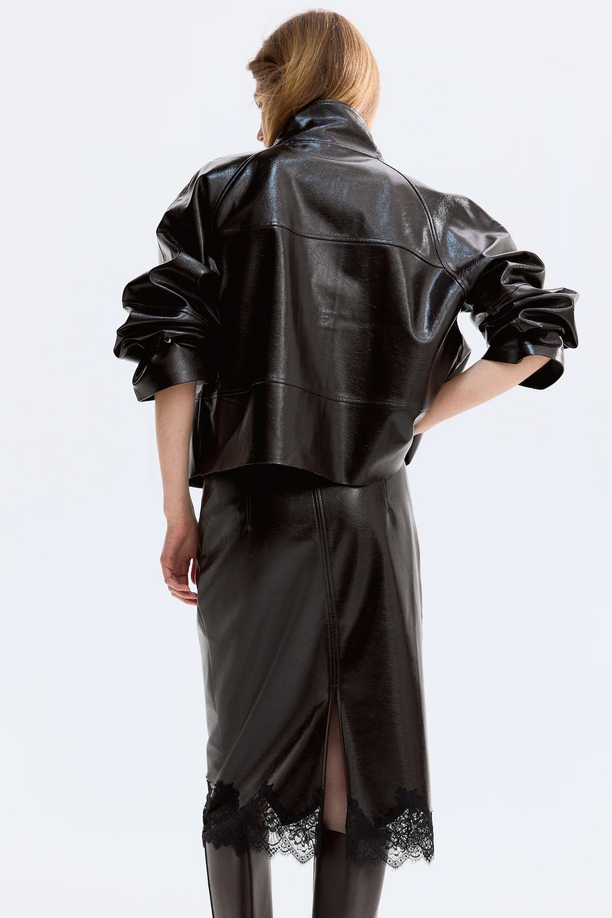 Falvicci - Leather Skirt