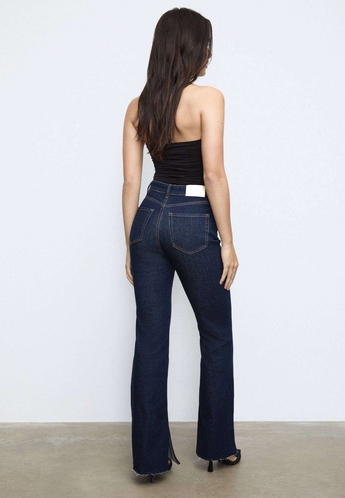 D74 SLIT FIT FLARED JEANS 04804221 - Jeans Bootcut - dark blue