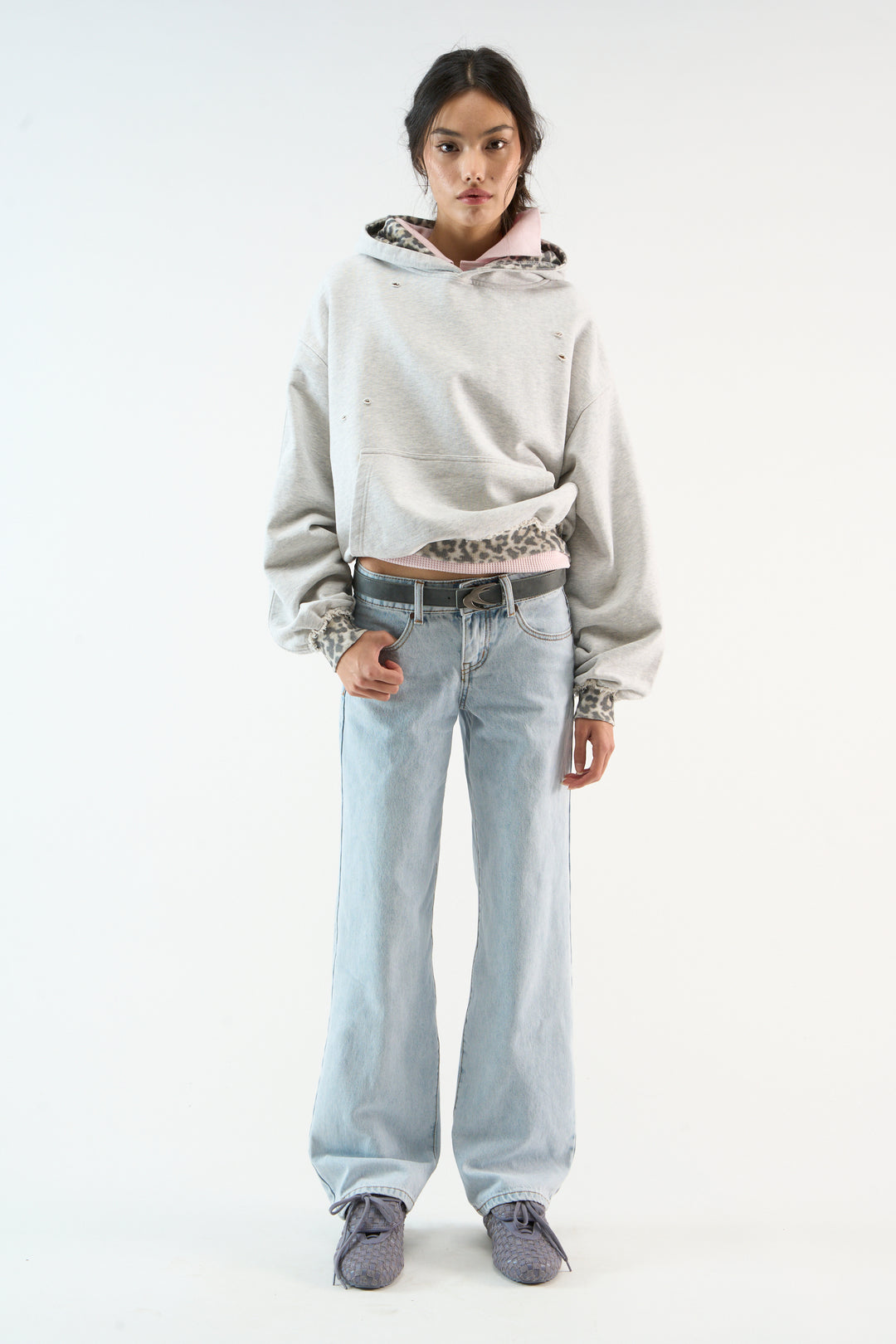 Falvicci - Scuffers Leo Grey Melange Hoodie